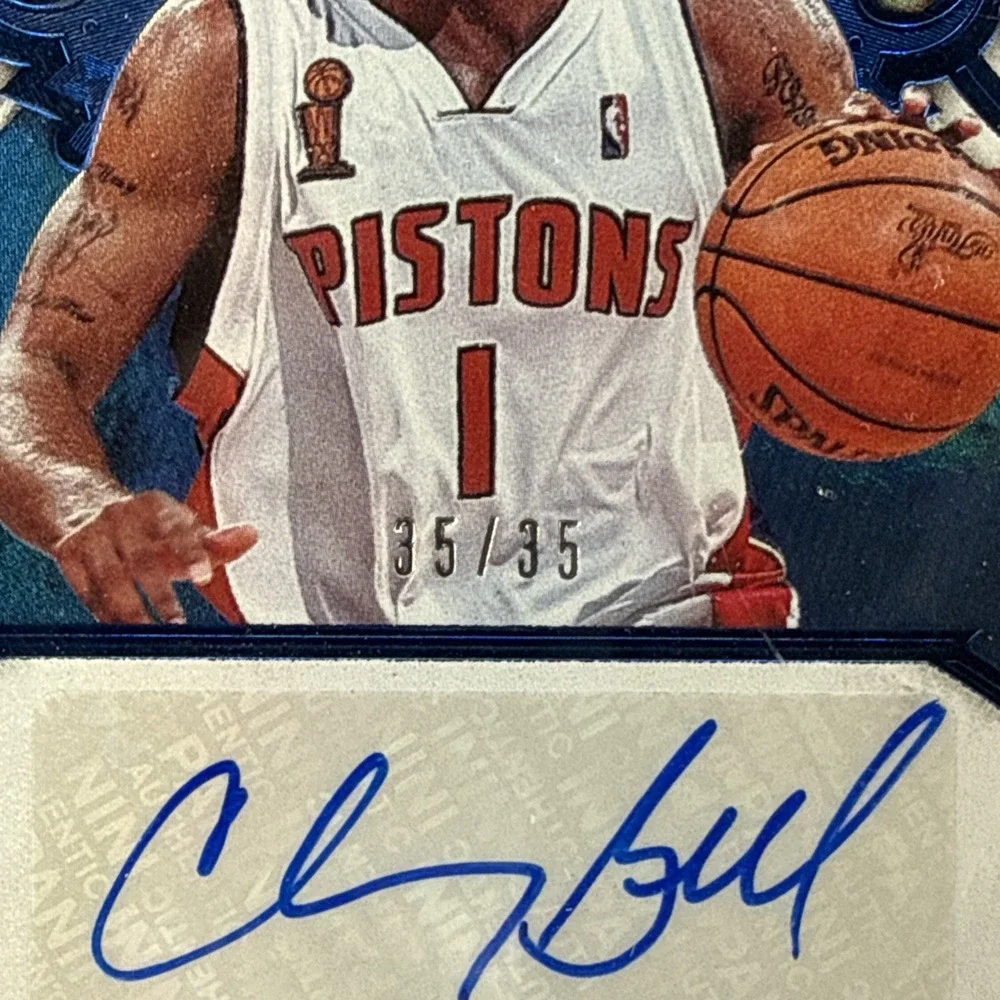 2018-19 Panini Crown Royale Basketball Blue Auto #CA-CBL Chauncey Billups #35/35